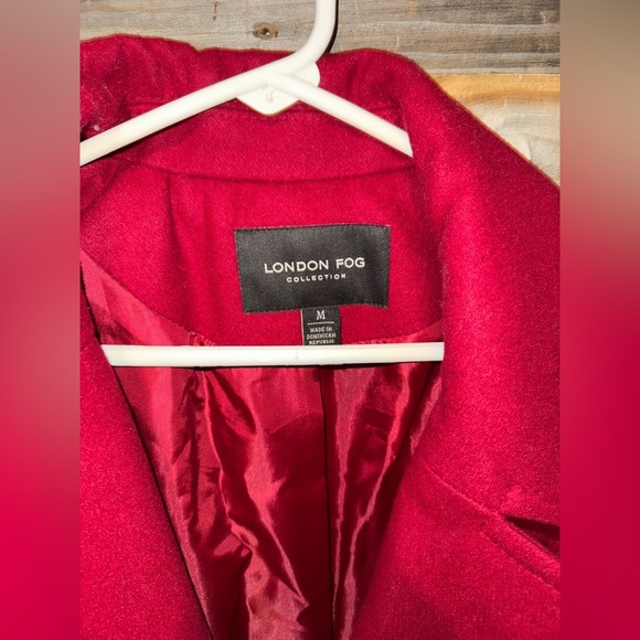 Women's London Fog Double Breasted Wool Blend Coat- Medium - Picture 4 of 7